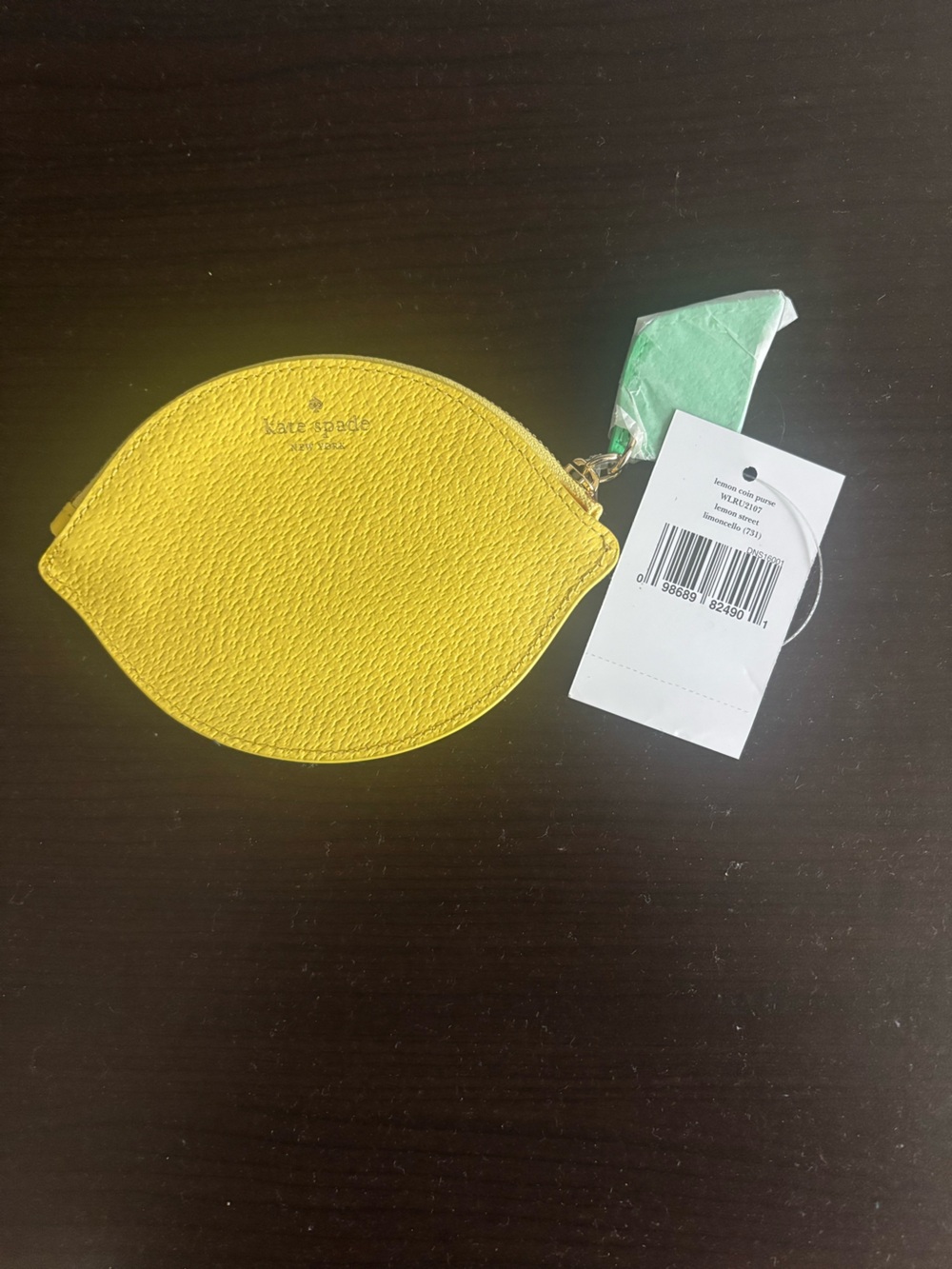 NWT Kate Spade "Via Limoni" Lemon Coin Purse - Picture 2 of 3